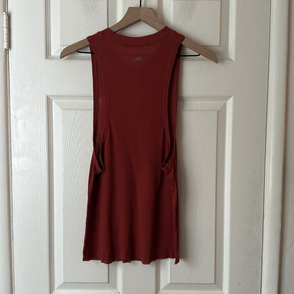 Alo Everyday Tank Top Ribbed Red size small - Picture 5 of 5